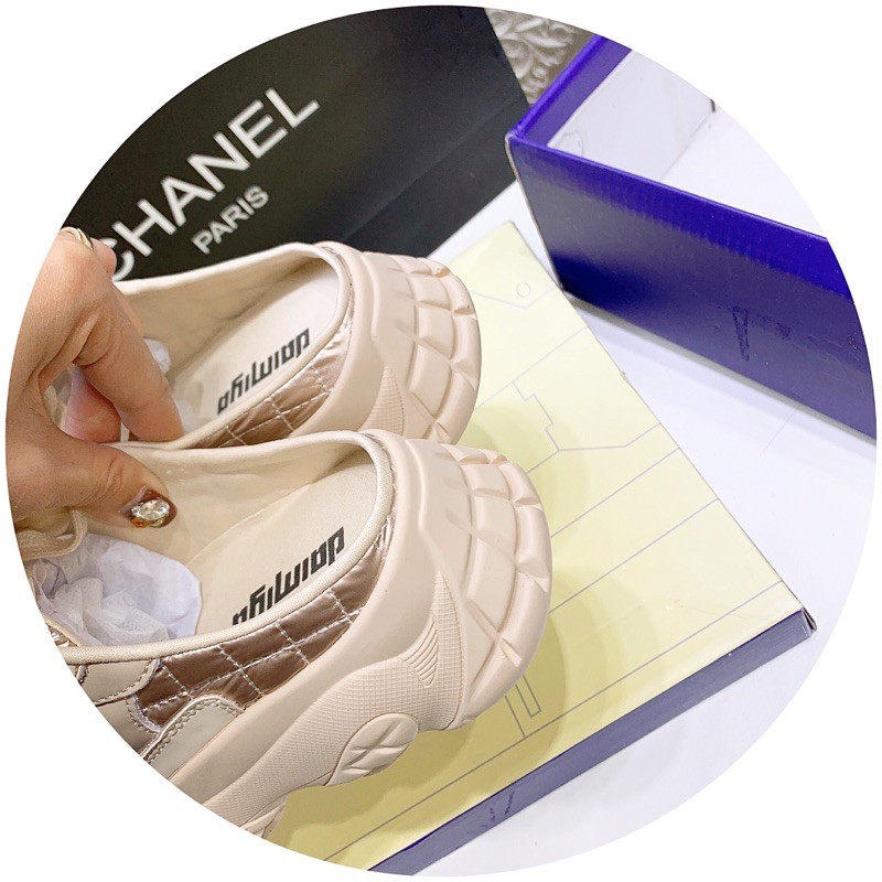 Giày thể thao hở gót trần trám sục thể thao fullbox cao cấp