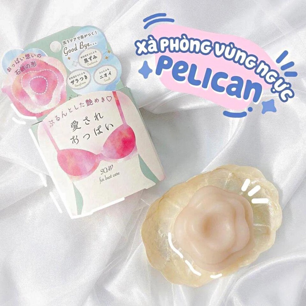 Xà Phòng Dưỡng Da Làm Hồng Nhũ Hoa Lovely Boobs Care Soap Pelican 80g [COCOLUX]