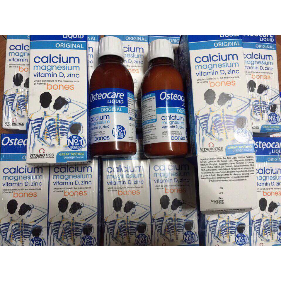 Canxi nước Osteocare Liquid 200ml - Osteocare Calcium Magnesium VitaminD Zinc