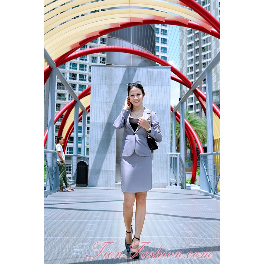 Set Bộ Áo Vest Nữ Công Sở Váy Ngắn – TF14
