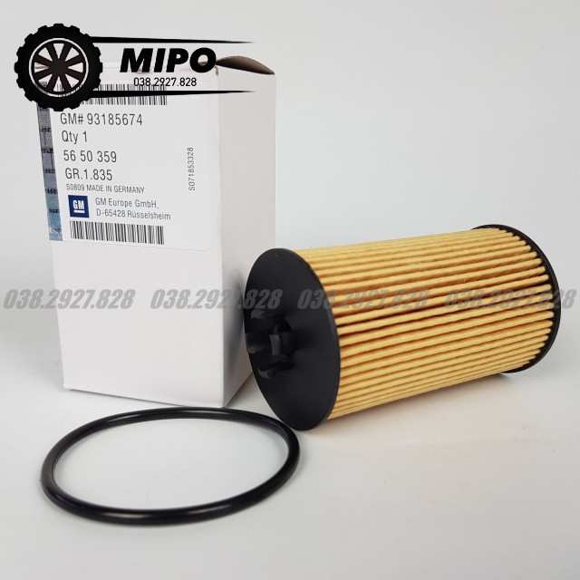 Lọc nhớt, lọc dầu động cơ dùng cho xe Cruze (2010-2021), Lacetti (10-21) (Mã: 93185674 / 5650359 / 55594651)