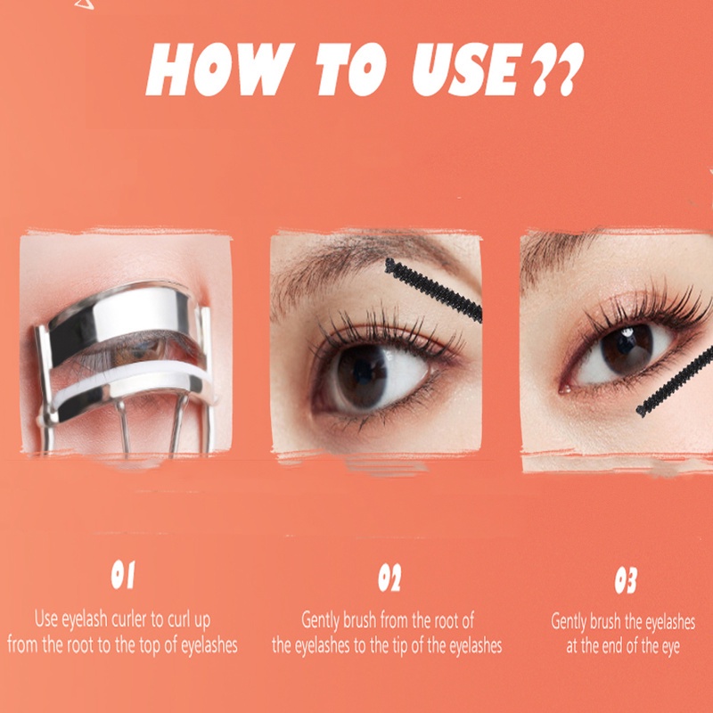 1 Mascara Banxeer/1 Mascara Siêu Mịn Chống Nước Cho Hàng Mi Cong Dày Dài Tự Nhiên