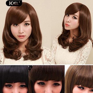 Bộ tóc giả kiểu tóc lửng mái ngang/xéo thời trang cho nữ