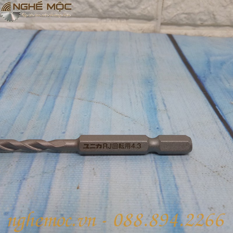 Mũi khoan bê tông UNIKA RJ4.3×95  Nghề mộc
