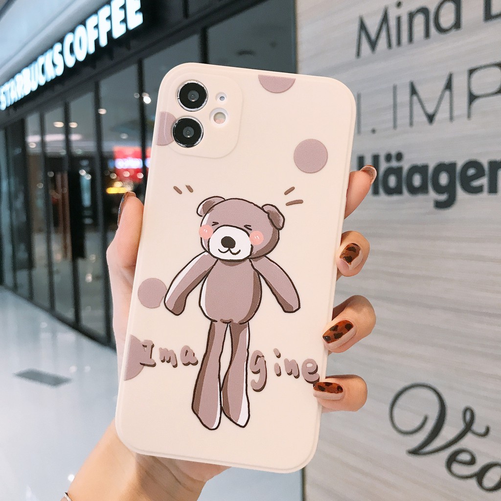 Ốp lưng iphone PANDA cạnh vuông in hình cặp gấu 6s/6plus/6splus/7plus/8plus/x/xs/xs max/11/11promax/12pro/12promax