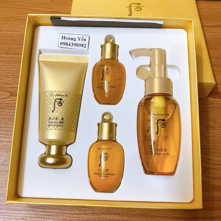 [Date 2024] SET KEM BB WHOO VÀNG LUXURY BB CREAM SPF20+++ HÀN QUỐC