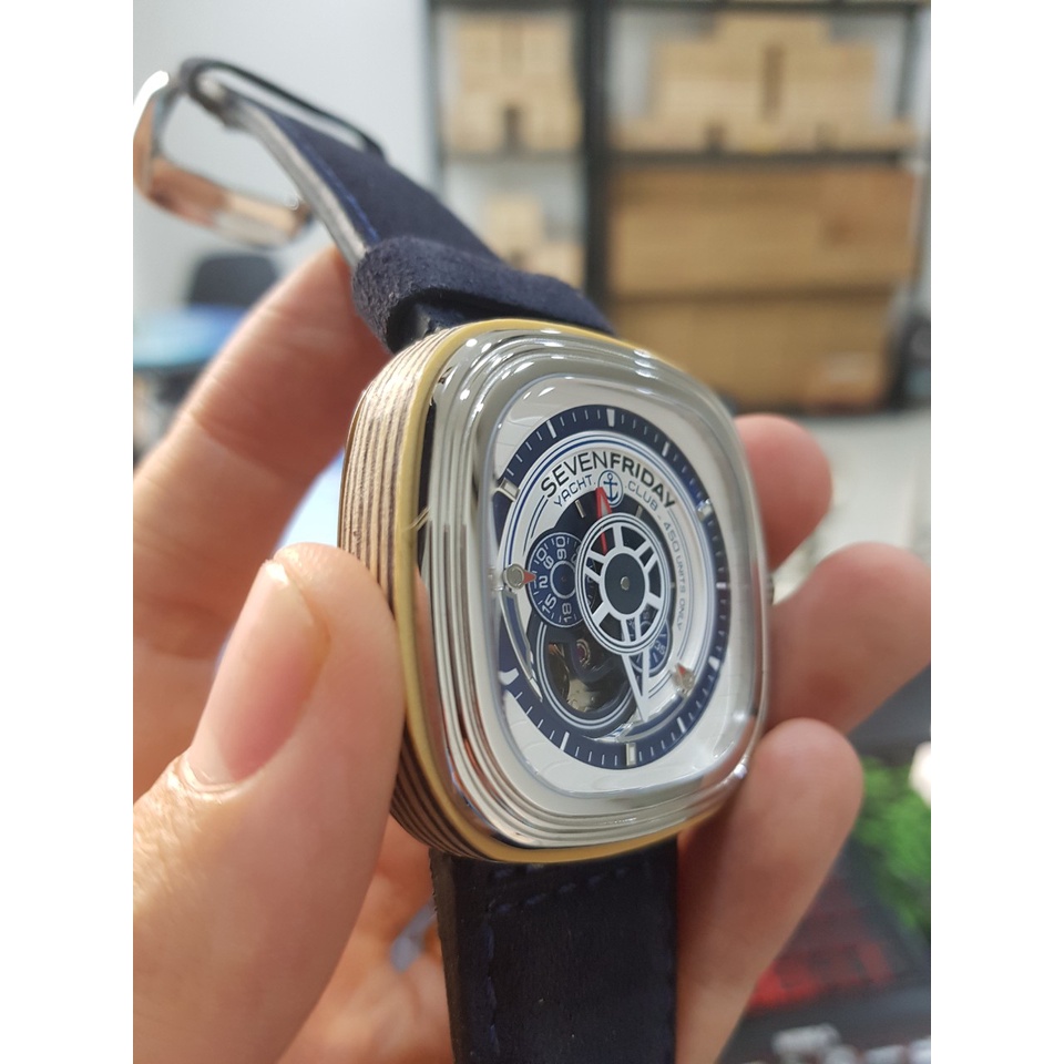 Đồng Hồ Nam  - Automatic - Hộp Gỗ, Sách, Thẻ Bảo Hành 2 năm , Khăn, Dây Cao Su Cao Cấp Tặng Kèm