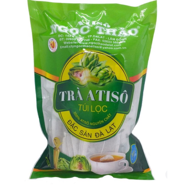 Trà atisô Ngọc Thảo đặc biệt ( combo 3 gói, 1 gói 100 túi lọc)