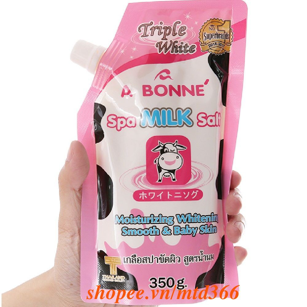 Muối Tẩy Tế Bào Chết 350G A Bonne Thơm Hương Sữa Hạt Trung,