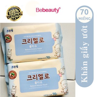 Khăn giấy ướt Hàn Quốc Natural Soft Wet Wipes gói 70 miếng <2201395>
