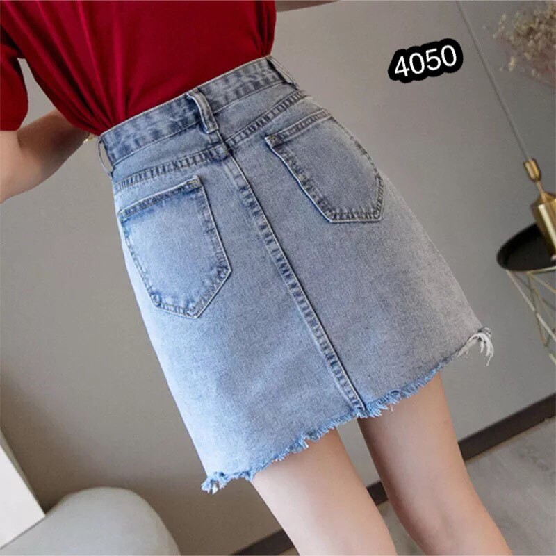 Chân Váy Jeans Chữ A Phối Thêu Cao Cấp OHS4050 | BigBuy360 - bigbuy360.vn