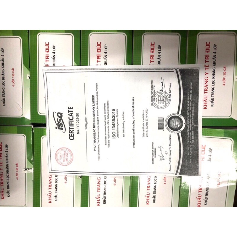 Khẩu trang y tế 4 lớp kháng khuẩn hộp 50 cái hiệu Trí Đức | BigBuy360 - bigbuy360.vn