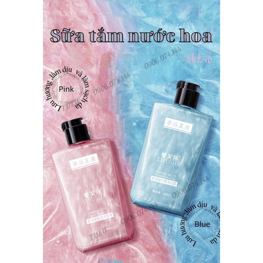 Sữa tắm nước hoa LIFUSA, sữa tắm trắng da