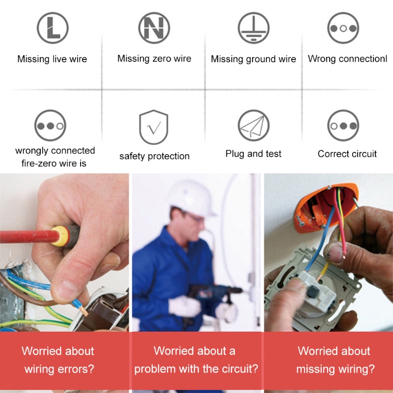 Thiết Bị Kiểm Tra Ổ Cắm 3 Pha Phát Hiện Rò Rỉ RCD