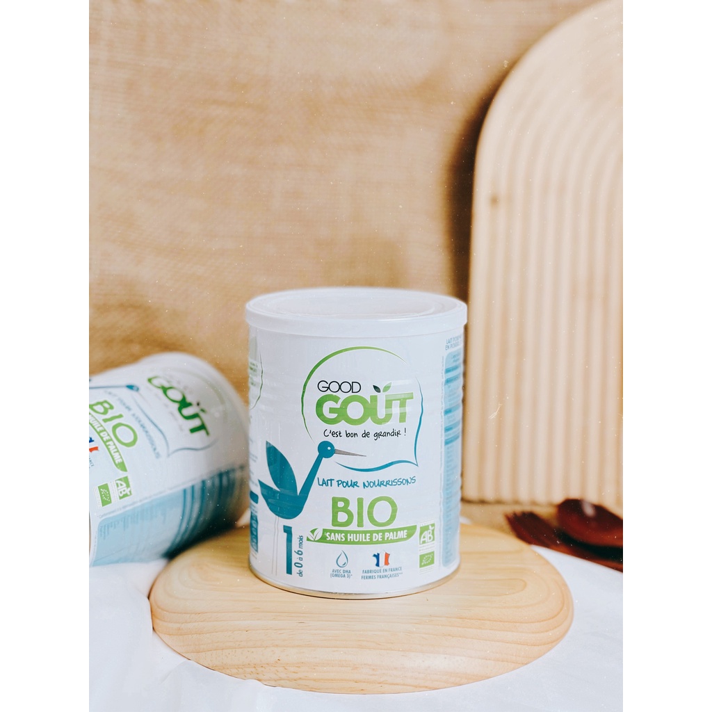 Sữa hữu cơ Good gout Pháp số 1 2 3 400g-800g date 2023