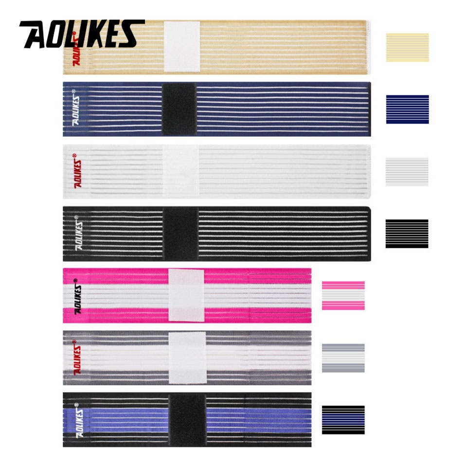 Băng cổ tay AOLIKES vải cotton co giãn hỗ trợ nâng tạ luyện tập thể hình