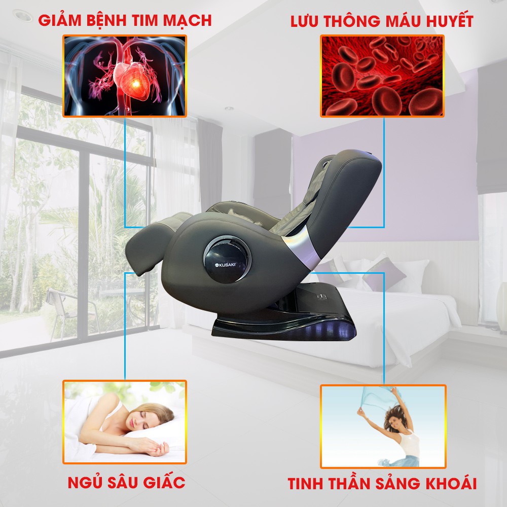 Ghế Massage Tự Động Thư Giãn Toàn Thân Nhiều Chức Năng Okusaki AM-126