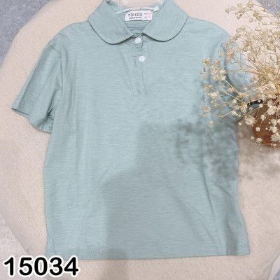 Áo thun trơn có cổ đơn giản dễ phối đồ cho bé 9-32kg - shop Bigbaby