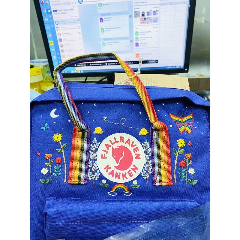 Balo Kanken Cầu Vồng Deep Blue