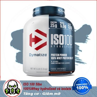 [Sale] Sữa Whey Hydrolyzed Tăng Cơ Bắp iso100 Dymatize Iso 100 5lbs (76 lần dùng )
