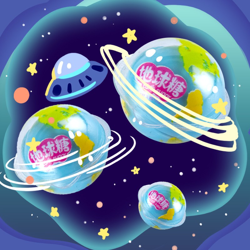 kẹo con mắt Kẹo Dẻo Trolli Planet Gummi