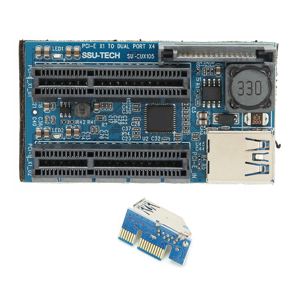 [Ready Stock] PCI-E 1X Extension Cable Plastic Expansion Card Network Interface Line USB 3.0