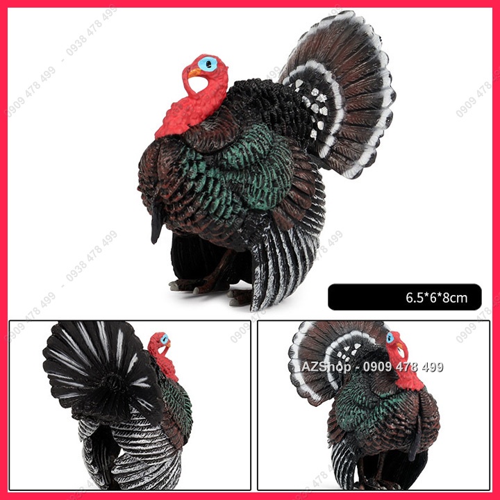 MÔ HÌNH GÀ TÂY TURKEY - ĐỘNG VẬT SIZE NHỎ - NHÓM C - 7667.7