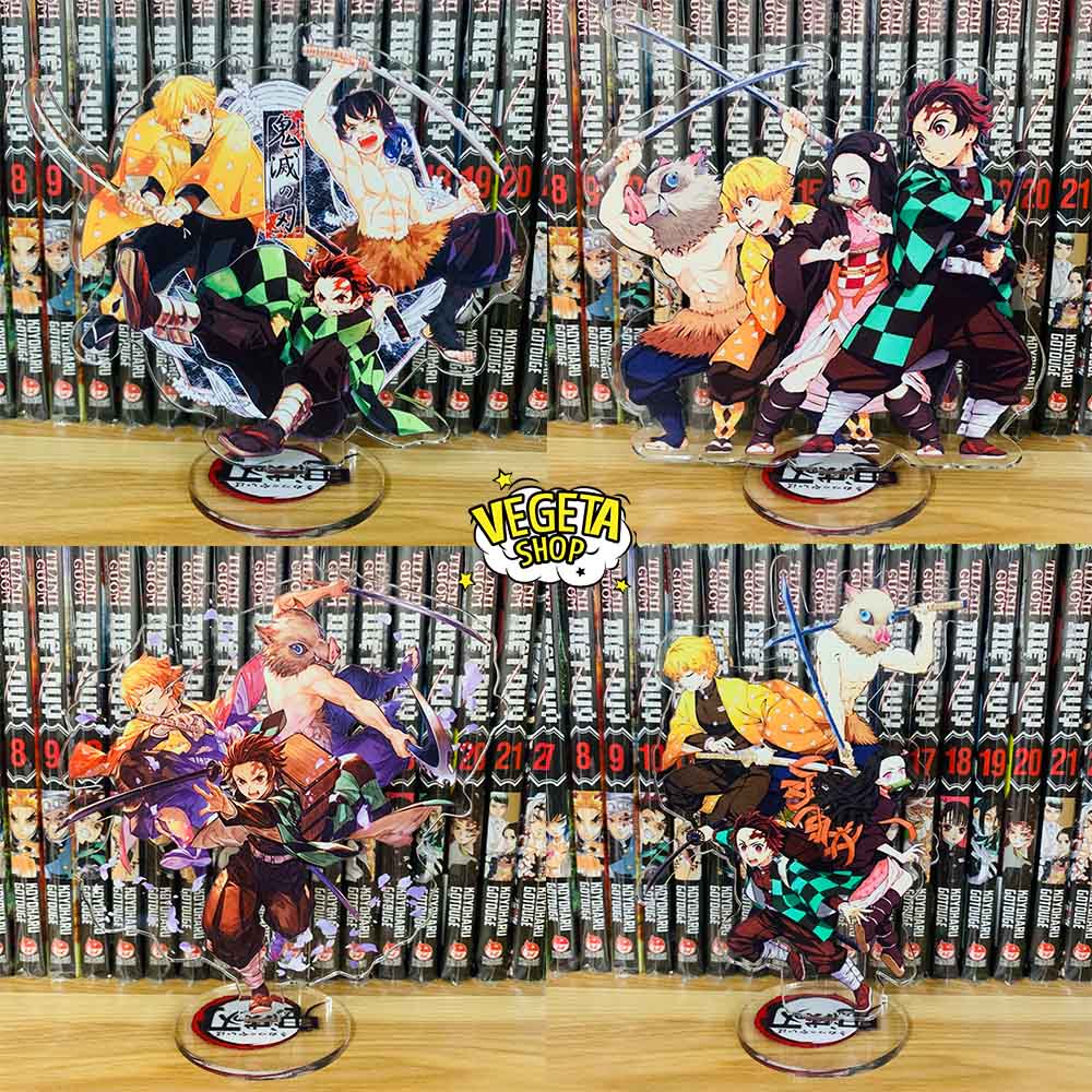 Mô Hình Tượng Standee Acrylic Mica 2 mặt Thanh Gươm Diệt Quỷ - Kimetsu No Yaiba - Tanjiro Nezuko Zenitsu Rengoku Shinobu