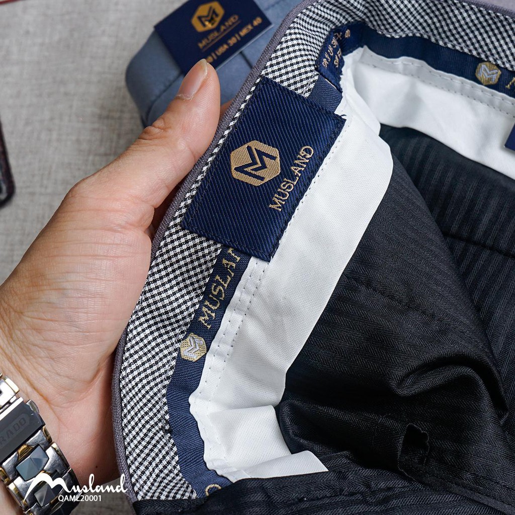 QVML1 - Quần tây MUSLAND SLIMFIT co giãn nhẹ | from dáng cực chuẩn | 5 màu quần vải chuẩn men ! | BigBuy360 - bigbuy360.vn