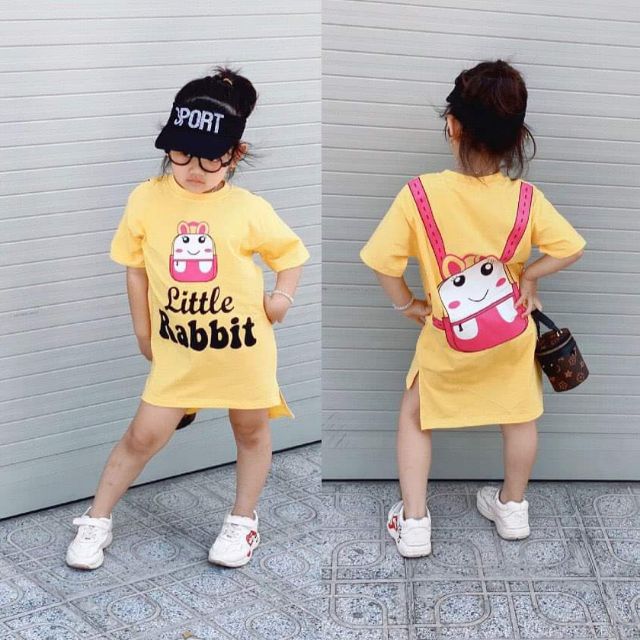 Combo 4đầm cotton dành cho bé gai