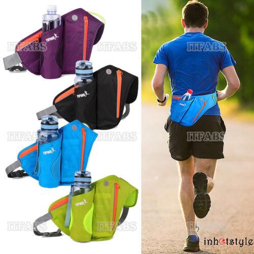 Đai đeo hông có túi đựng đồ chống nước tiện dụng và dây khóa kéo dùng cho người tập chạy bộ
