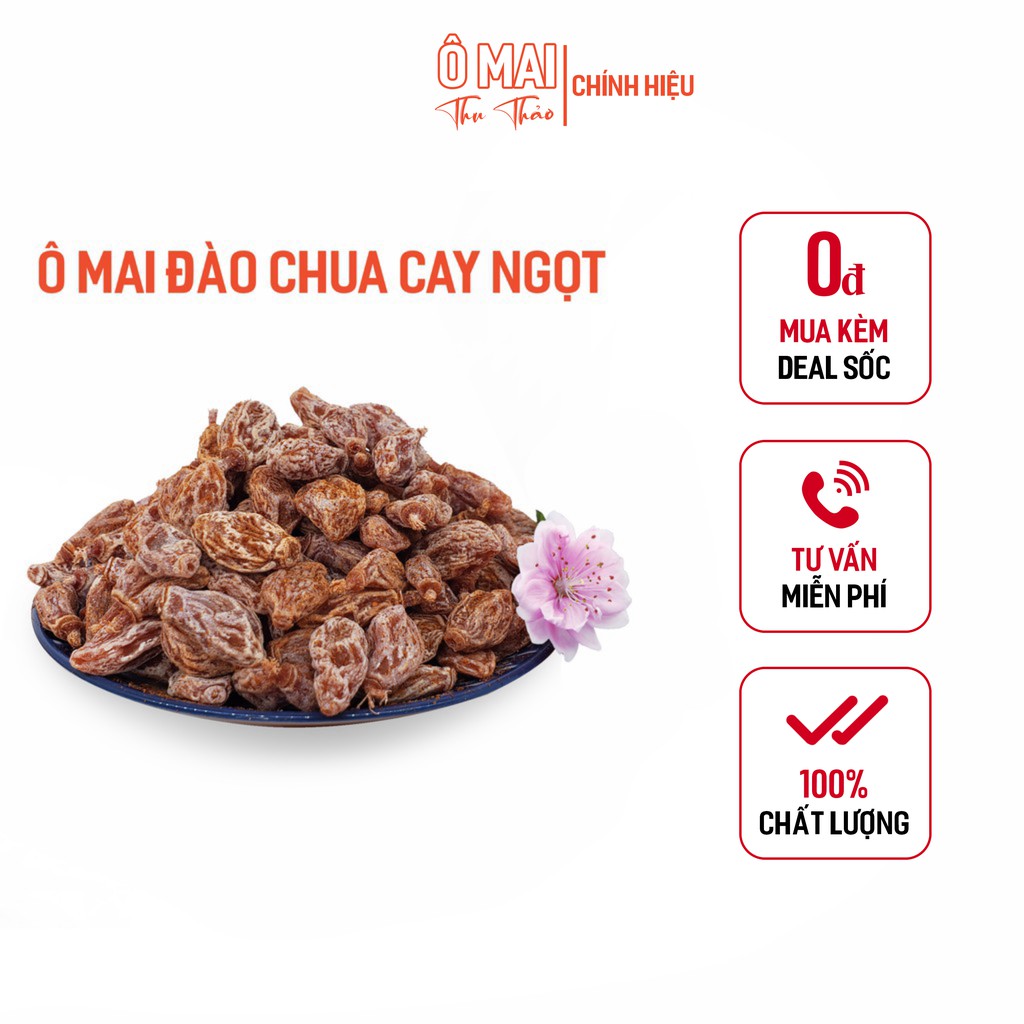 Ô Mai Đào Bao Tử Xí Muội Mix Chuẩn 3 Vị Chua Cay Ngọt