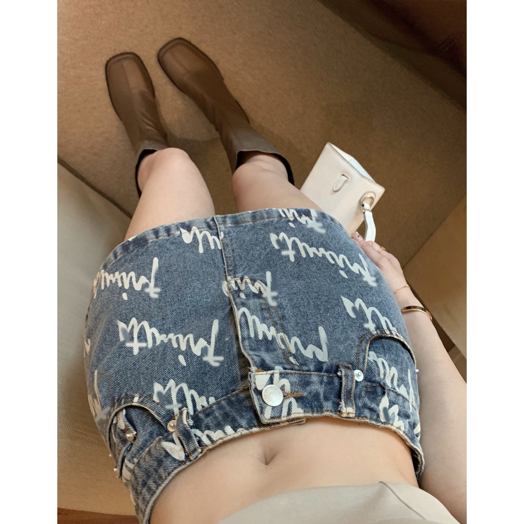 Cocory vn Quần Jeans Giả Váy Thời Trang Dành Cho Nữ