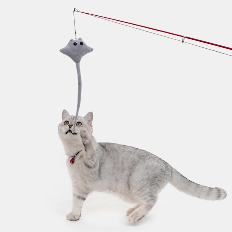 Đồ Chơi Gậy Gắn Thú Nhồi Bông Dễ Thương Cho Mèo Cưng