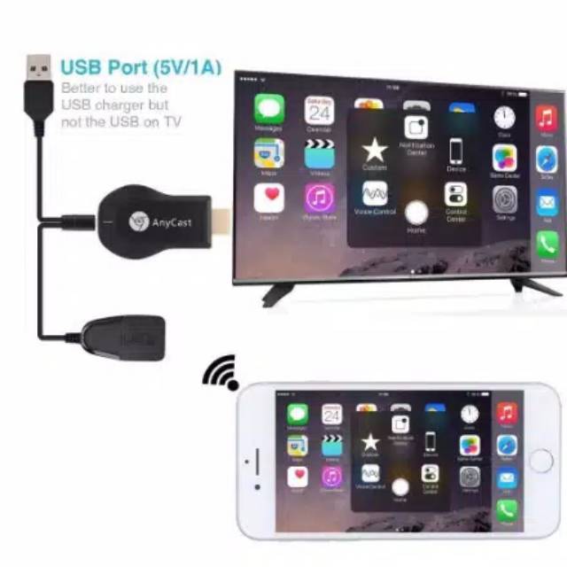 Thiết Bị Chia Sẻ Hình Ảnh Qua Wifi Dlna Airplay Tv Dongle M2 Plus Hdmi Cho Android Tv