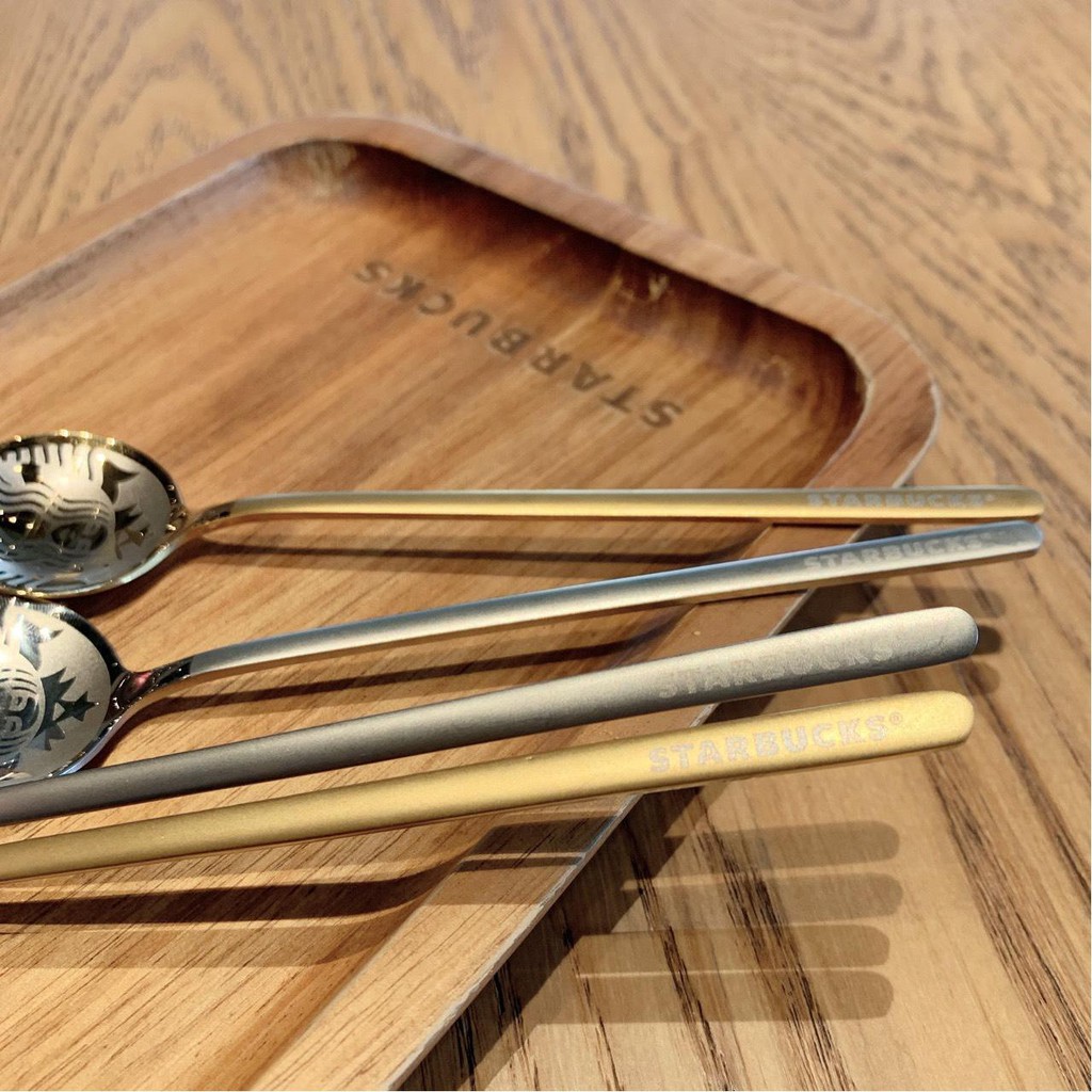 SET 4 THÌA MUỖNG STARBUCK SANG TRỌNG (kèm hộp đựng như hình)