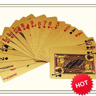 [CỰC HOT] Bộ Bài Mạ Vàng 24K Cao Cấp (Vàng)