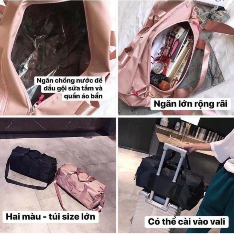 Túi du lịch đa năng size lớn có ngăn để giày riêng
