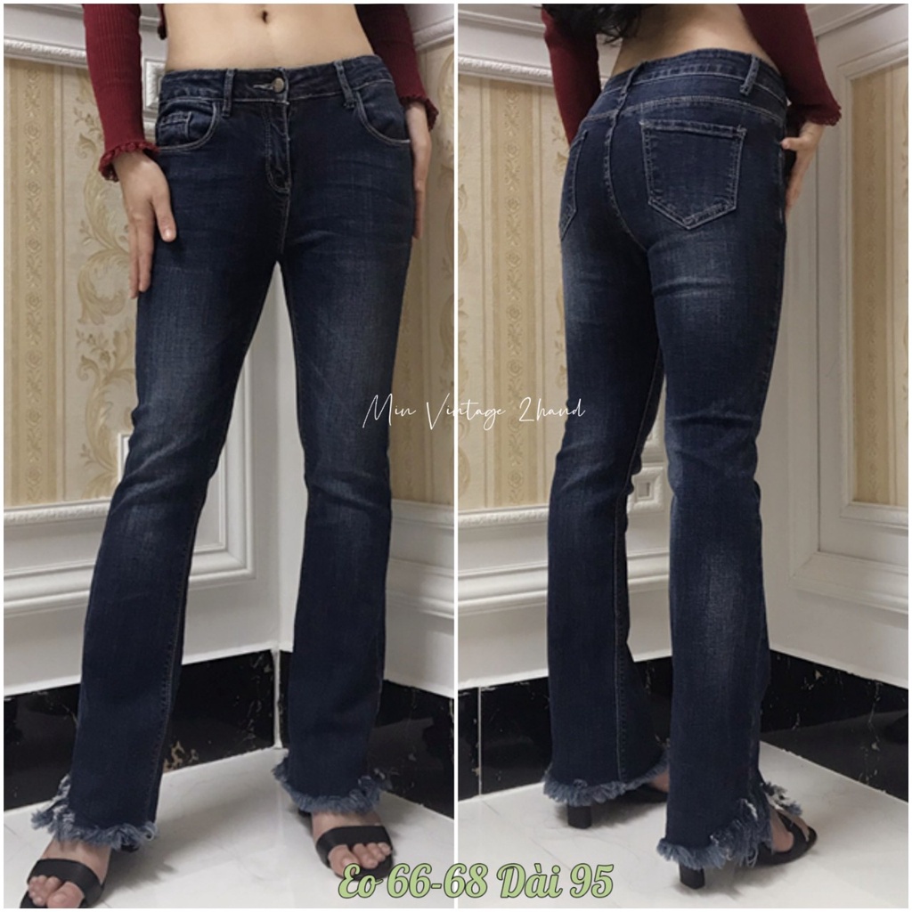 Quần 2hand phong cách Retro, Basic, giá rẻ, Quần phong cách y2k