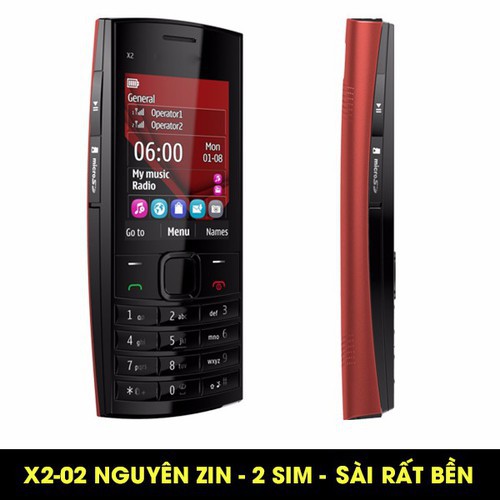 ĐIỆN THOẠI CỔ NOKIA X2-02 2 SIM, CHÍNH HÃNG LOA TO, PIN SẠC ĐẦY ĐỦ | BigBuy360 - bigbuy360.vn