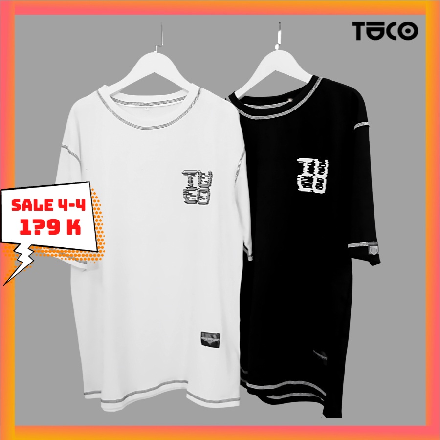 Áo thun cotton unisex TUCO basic tee phông DRAW LINE nam nữ tay lỡ oversize form rộng nhiều màu local brand