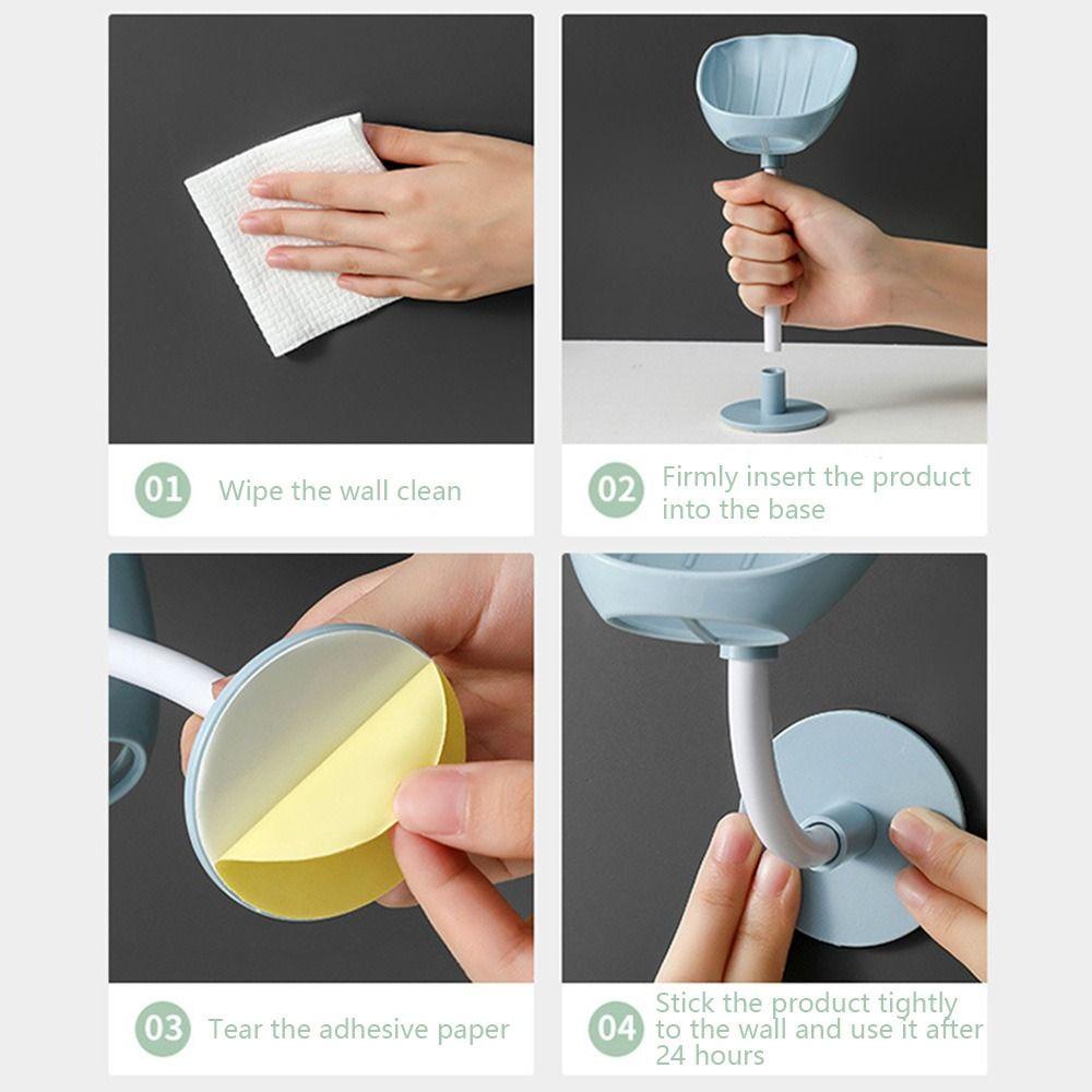 Khay Nhựa Đựng Xà Phòng Gắn Tường Có Thể Uốn Cong Tiện Dụng