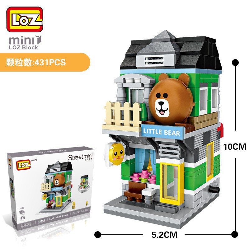 Đồ chơi lắp ráp LOZ 1630 - Shop Gấu Brown