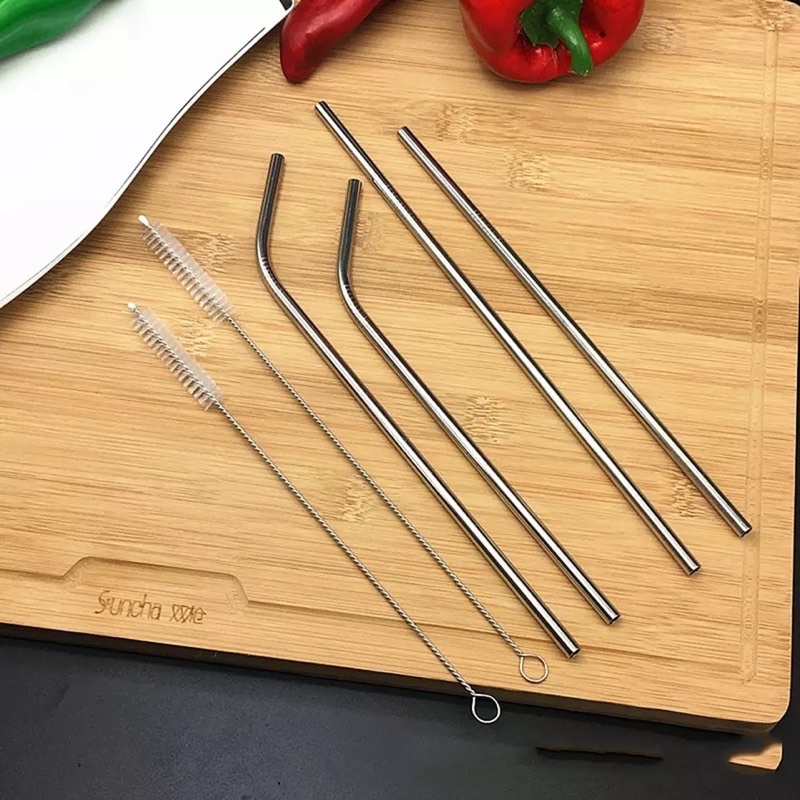 Bộ ống hút inox 3 món
