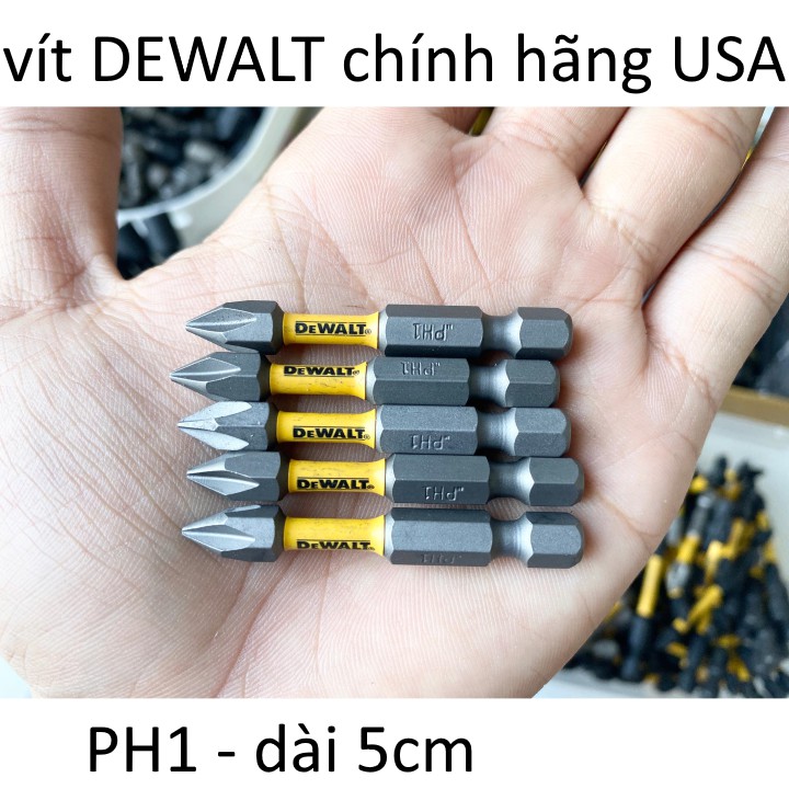 mũi vít DEWALT chính hãng PH1 dài 5cm