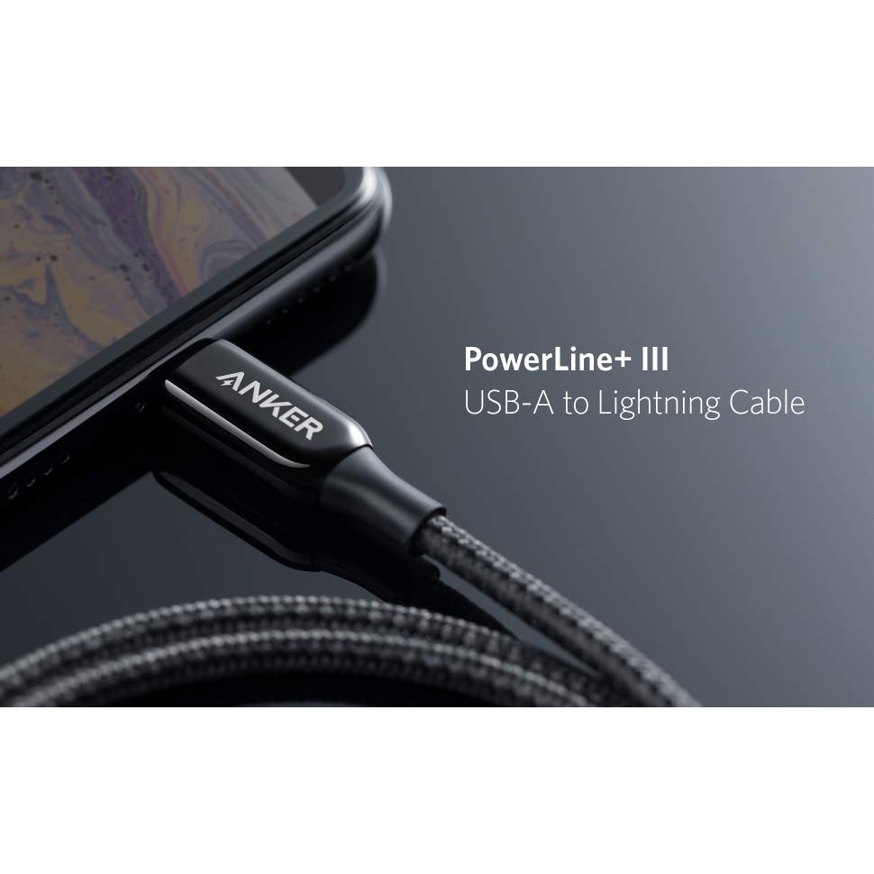 Cáp sạc Anker PowerLine+ III USB-C to L - A8842 dài 0.9m chuẩn MFi chính hãng | Bảo hành 12 tháng