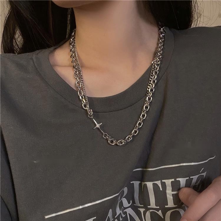 Vòng Cổ Dây Xích Nhiều Lớp Phong Cách Thời Trang Mới