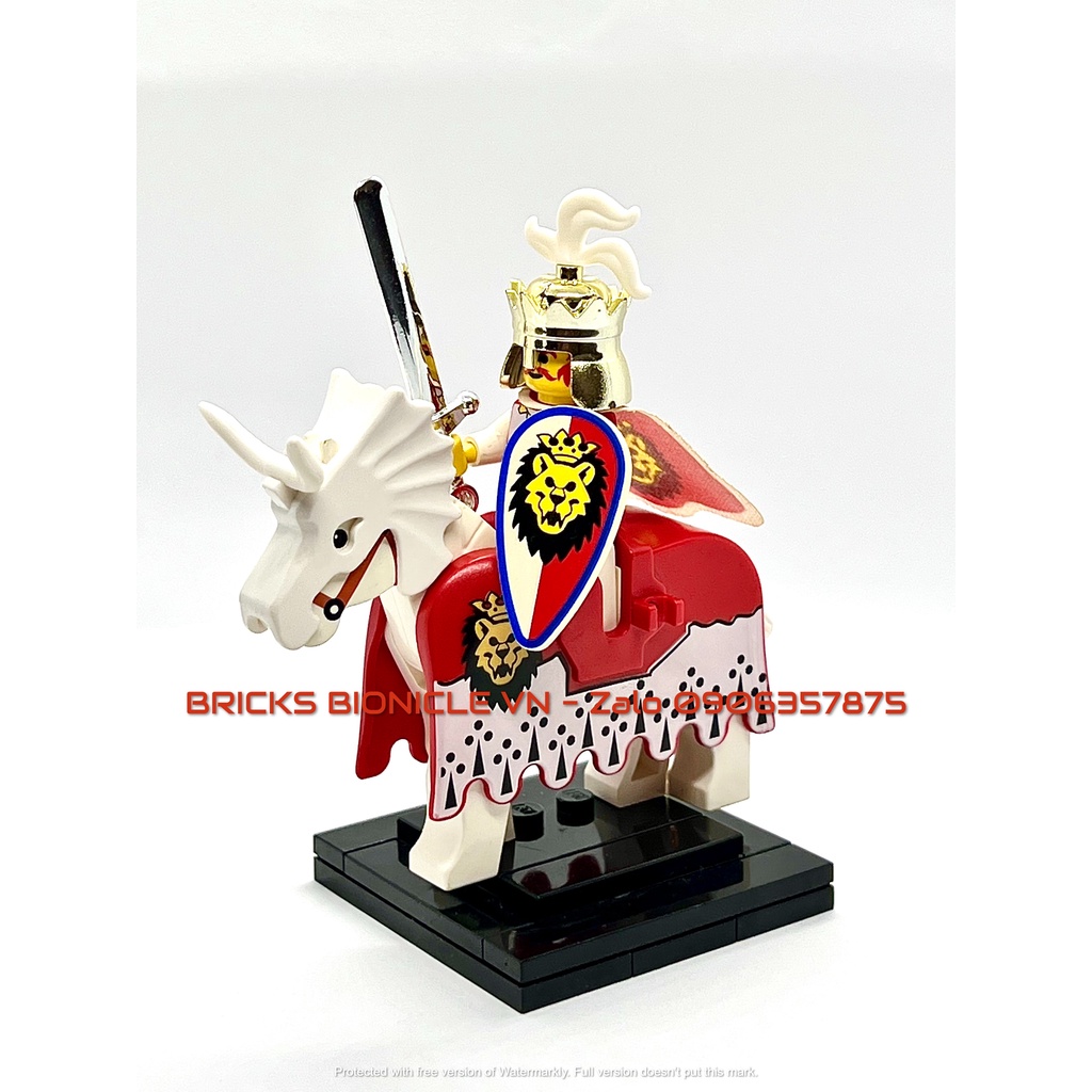 LEGO MINIFIGURES - ĐỒ CHƠI XẾP HÌNH LEGO NHÂN VẬT - CASTLE SYSTEM ROYAL KNIGHT - NHÀ VUA HOÀNG GIA