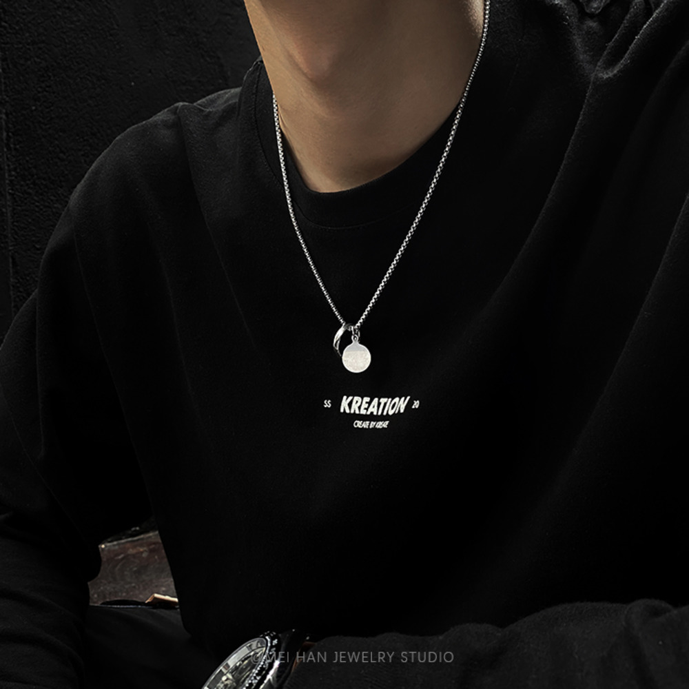 vòng cổ Thép Titan Phong Cách Hiphop Đường Phố Cá Tính