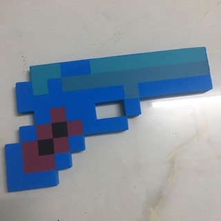 Súng lục minecraft xanh dương